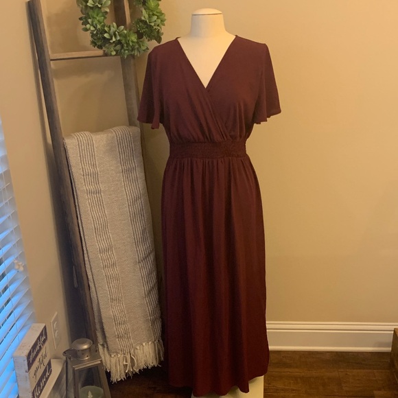 SHEIN Dresses & Skirts - SHEIN faux wrap maxi dress